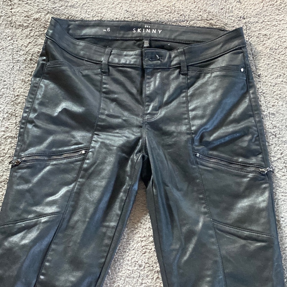 Faux leather pants